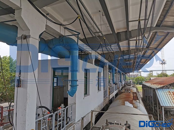 自動化高壓水鐵路罐車洗罐站